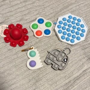 Colorful Pop It Fidget Toy Set